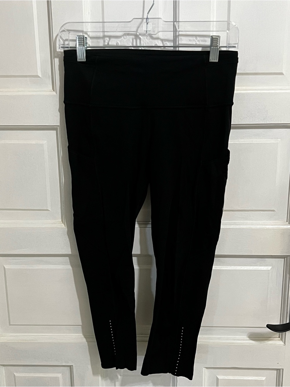 lululemon athletica Black High-Rise Pocket Leggings with Ankle Perforation